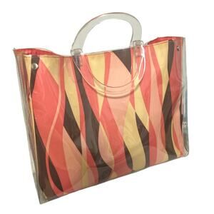 Victoria Secret Mod Inspired Beach Tote w Removable Reversible Lining Retro